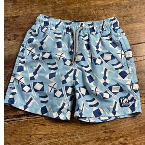 Tom & Teddy Blue Swim Trunks boys size 5/6